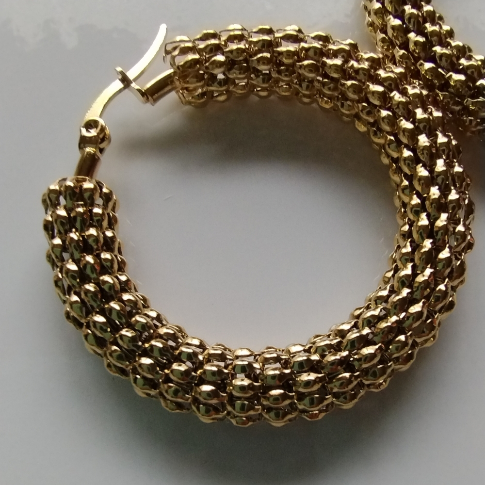 Round Hoop Earrings